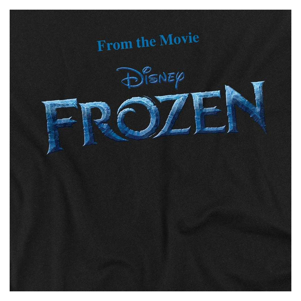 Black - Side - Frozen Childrens-Kids Logo Sweatshirt