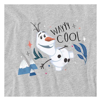 Athletic Heather - Side - Frozen Childrens-Kids Wayyy Cool Olaf Sweatshirt