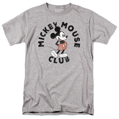 Grey - Front - Disney Mens Mickey Mouse Club Heather T-Shirt