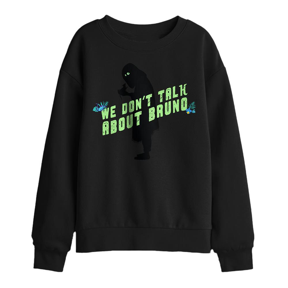 Black - Front - Encanto Childrens-Kids We Don´t Talk About Bruno Silhouette Sweatshirt