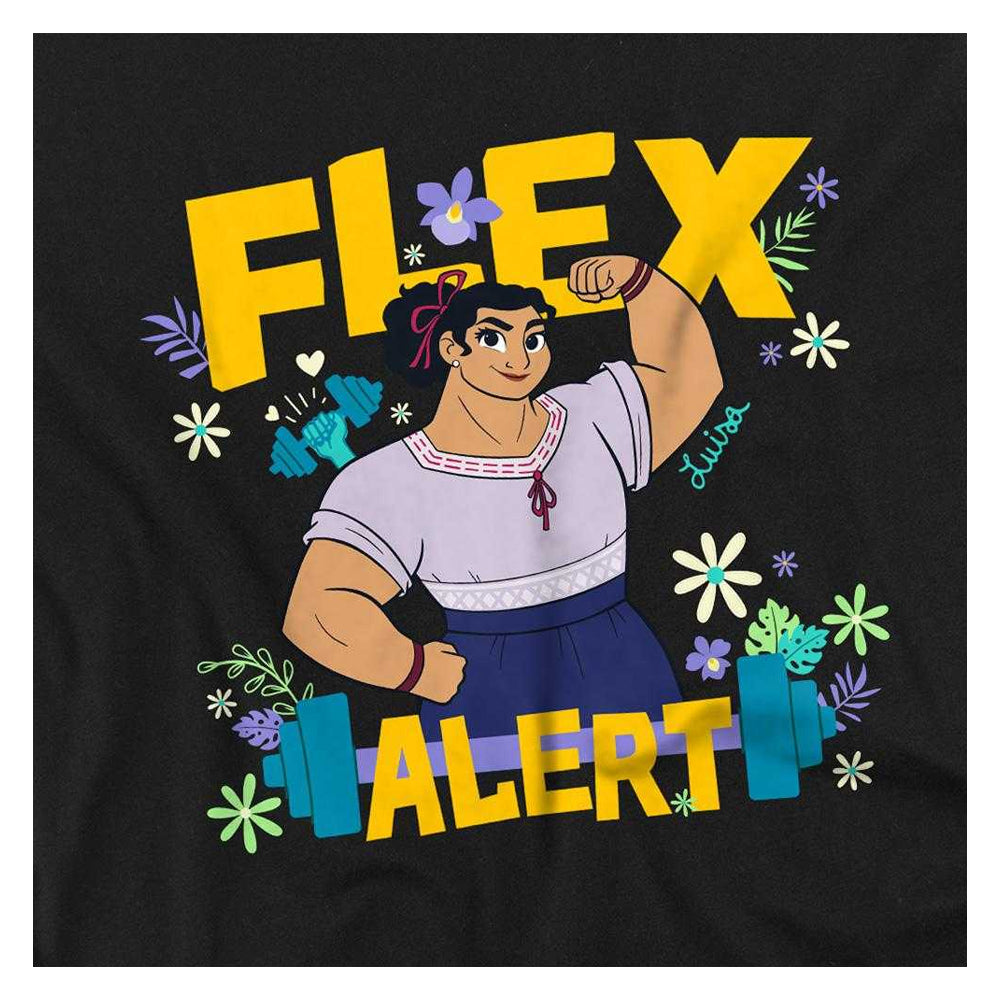 Black - Side - Encanto Childrens-Kids Flex Alert Luisa Sweatshirt