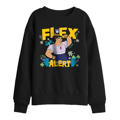 Black - Front - Encanto Childrens-Kids Flex Alert Luisa Sweatshirt