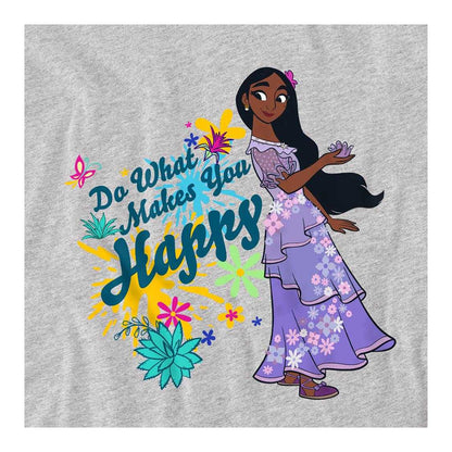 Athletic Heather - Side - Encanto Childrens-Kids Do What Makes You Happy Isabela Sweatshirt