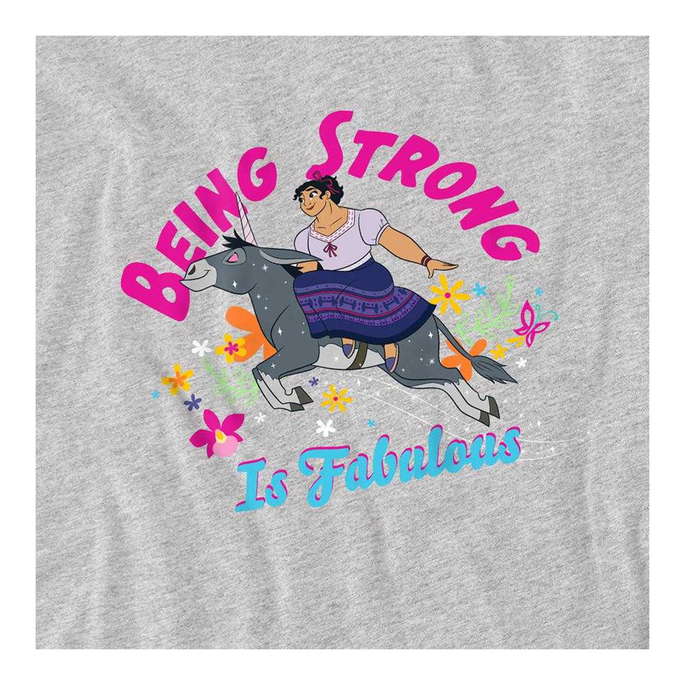 Athletic Heather - Side - Encanto Childrens-Kids Being Strong Is Fabulous Luisa Sweatshirt