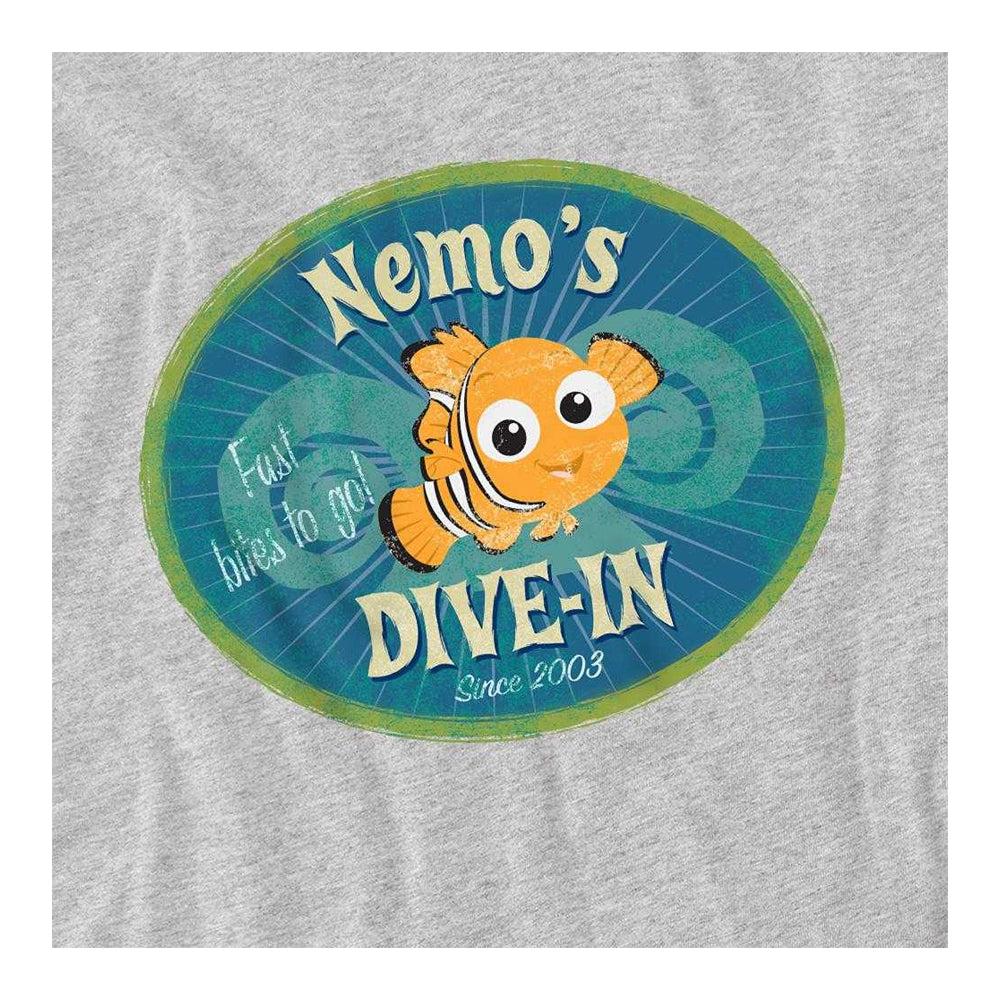 Athletic Heather - Side - Finding Nemo Childrens-Kids Nemo´s Dive In Sweatshirt