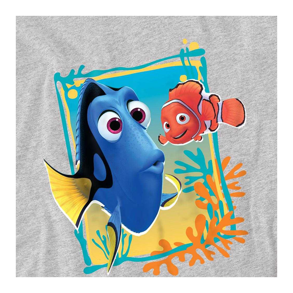 Athletic Heather - Side - Finding Nemo Childrens-Kids Dory Nemo Sweatshirt