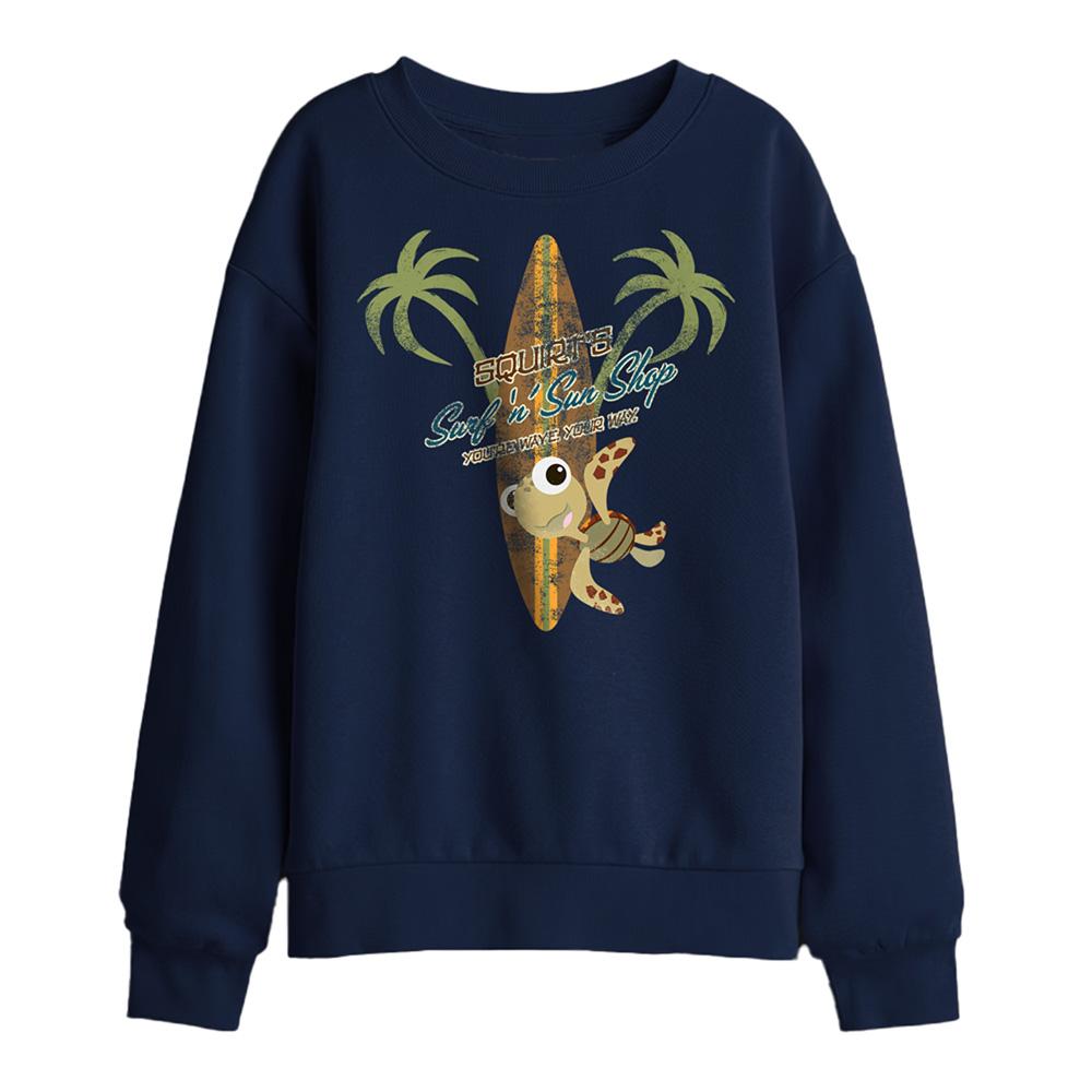 Navy - Front - Finding Nemo Childrens-Kids Surf N Sun Shop Sweatshirt