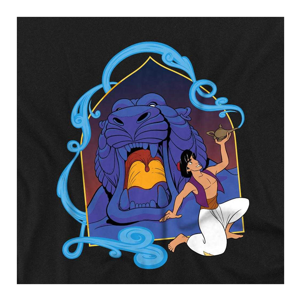 Black - Side - Aladdin Childrens-Kids The Magic Lamp At The Cave Of Wonders Aladdin Sweatshirt