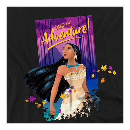 Black - Side - Pocahontas Childrens-Kids Land Of Adventure Sweatshirt