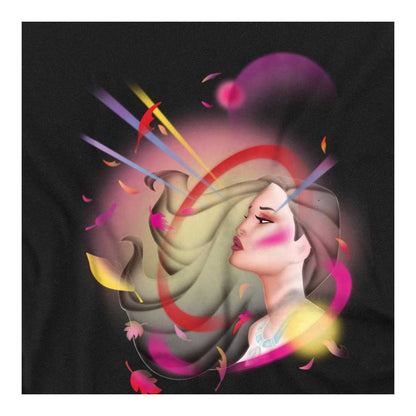 Black - Side - Pocahontas Childrens-Kids Airbrush Sweatshirt