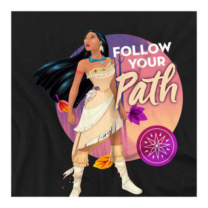 Black - Side - Pocahontas Childrens-Kids Follow Your Path Sweatshirt