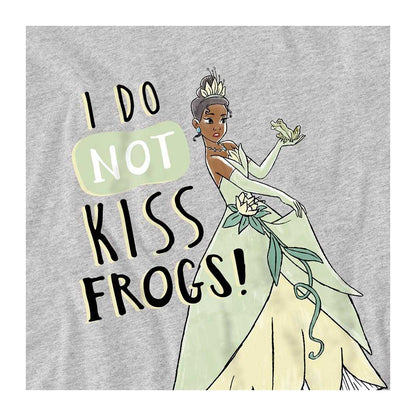Athletic Heather - Side - The Princess and the Frog Childrens-Kids Does Not Kiss Frogs Tiana Sweatshirt