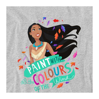 Athletic Heather - Side - Pocahontas Childrens-Kids Colours Of The Wind Sweatshirt