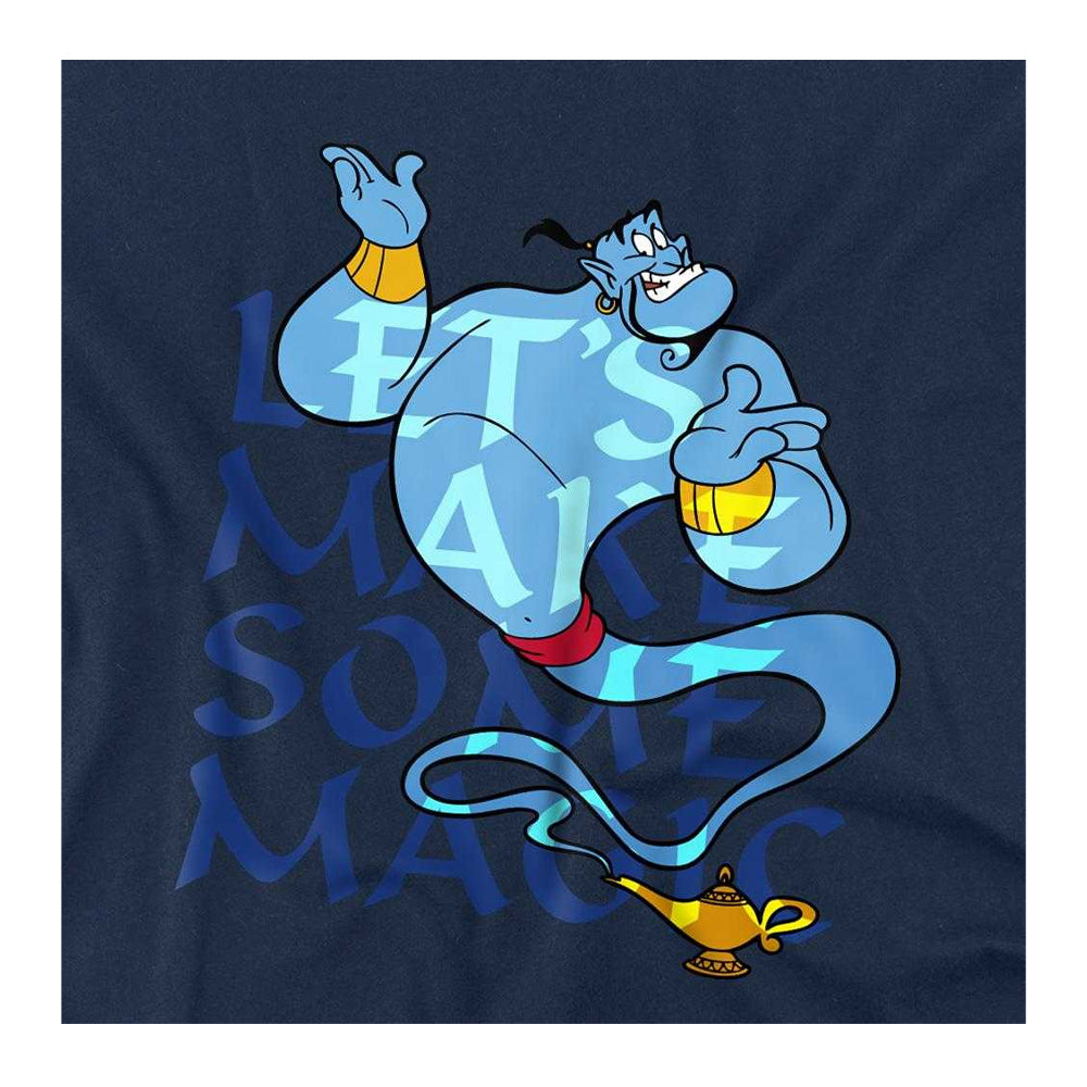 Navy - Side - Aladdin Childrens-Kids Let´s Make Some Magic Genie Sweatshirt
