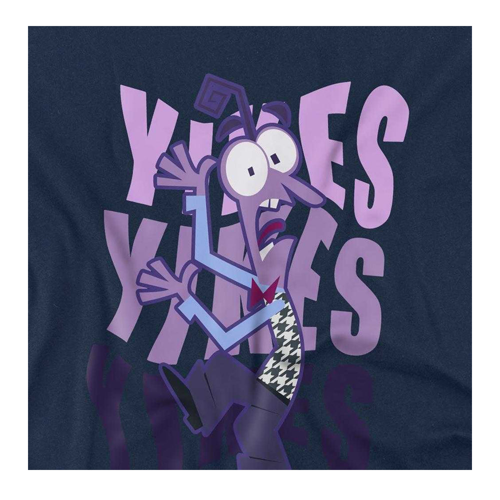 Navy - Side - Inside Out 2 Childrens-Kids Fear Sweatshirt