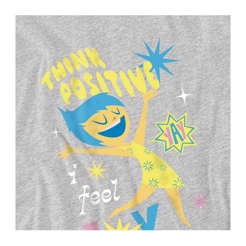 Athletic Heather - Side - Inside Out 2 Childrens-Kids Think Positive Joy Sweatshirt