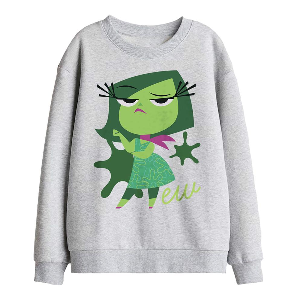 Athletic Heather - Front - Inside Out 2 Childrens-Kids Disgust Sweatshirt