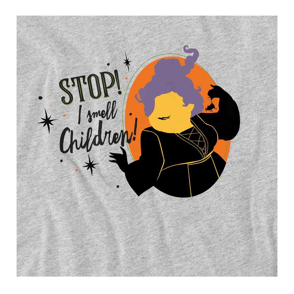 Athletic Heather - Side - Hocus Pocus Childrens-Kids Stop! I Smell Children! Mary Sanderson Sweatshirt