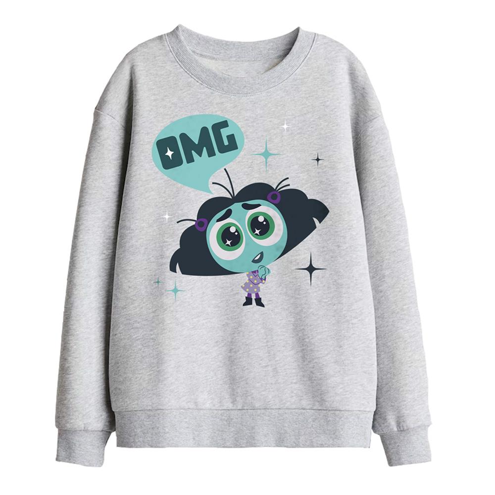 Athletic Heather - Front - Inside Out 2 Childrens-Kids Envy Sweatshirt