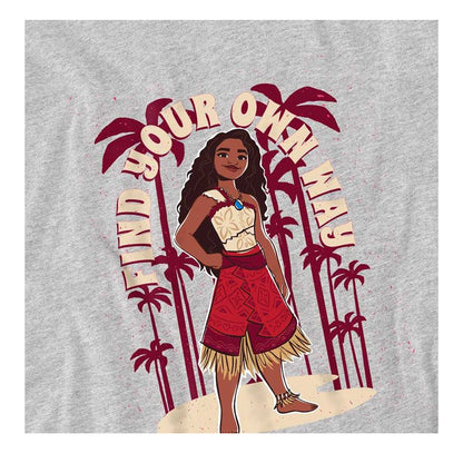 Athletic Heather - Side - Moana 2 Childrens-Kids Find Your Own Way Sweatshirt