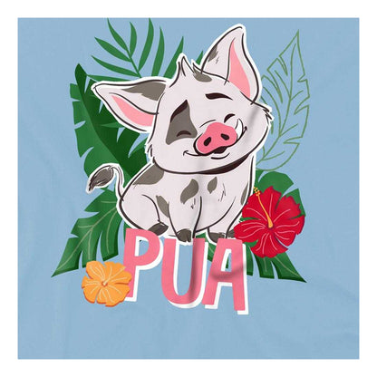 Light Blue - Side - Moana 2 Childrens-Kids Pua Island Sweatshirt