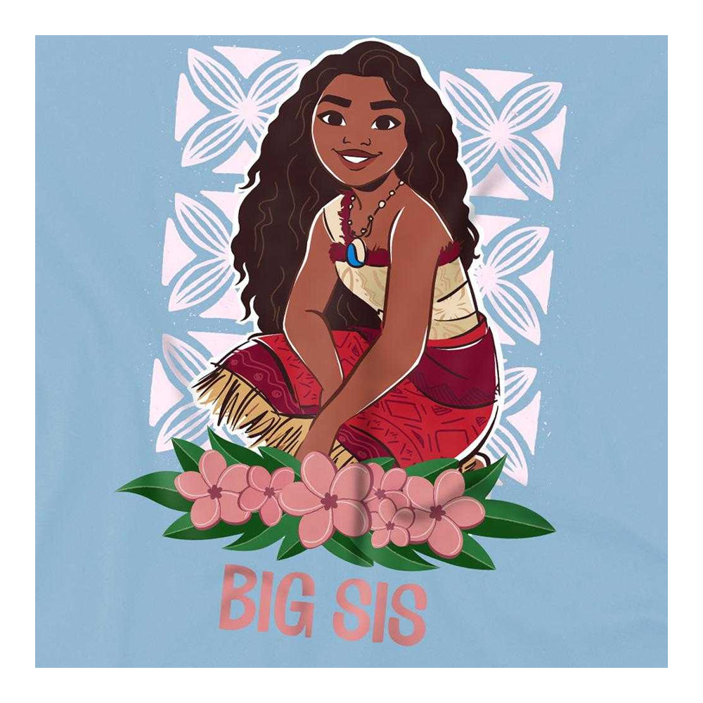 Light Blue - Side - Moana 2 Childrens-Kids Big Sis Moana Sweatshirt