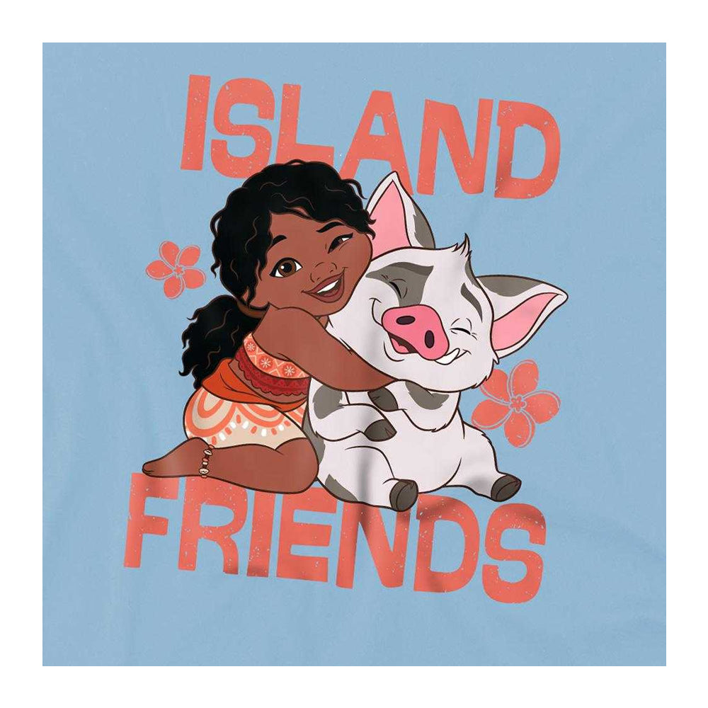 Light Blue - Side - Moana 2 Childrens-Kids Island Friends Simea & Pua Sweatshirt