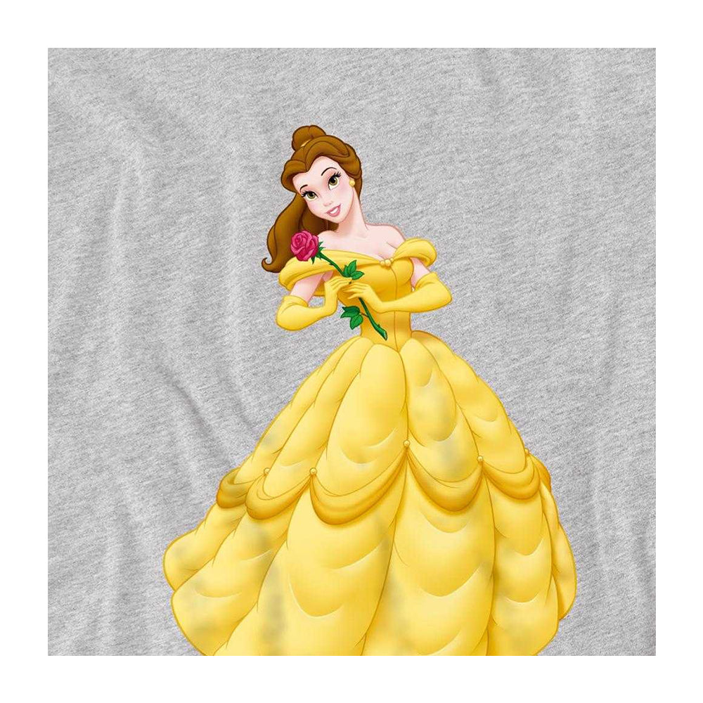 Athletic Heather - Side - Beauty And The Beast Childrens-Kids Belle Rose Sweatshirt
