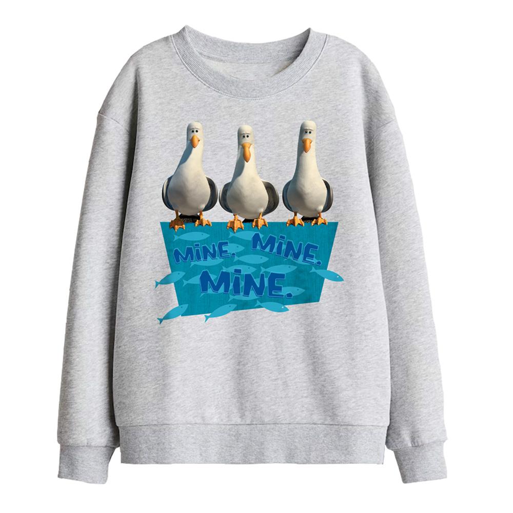Athletic Heather - Front - Finding Nemo Childrens-Kids Mine Mine Mine Sweatshirt
