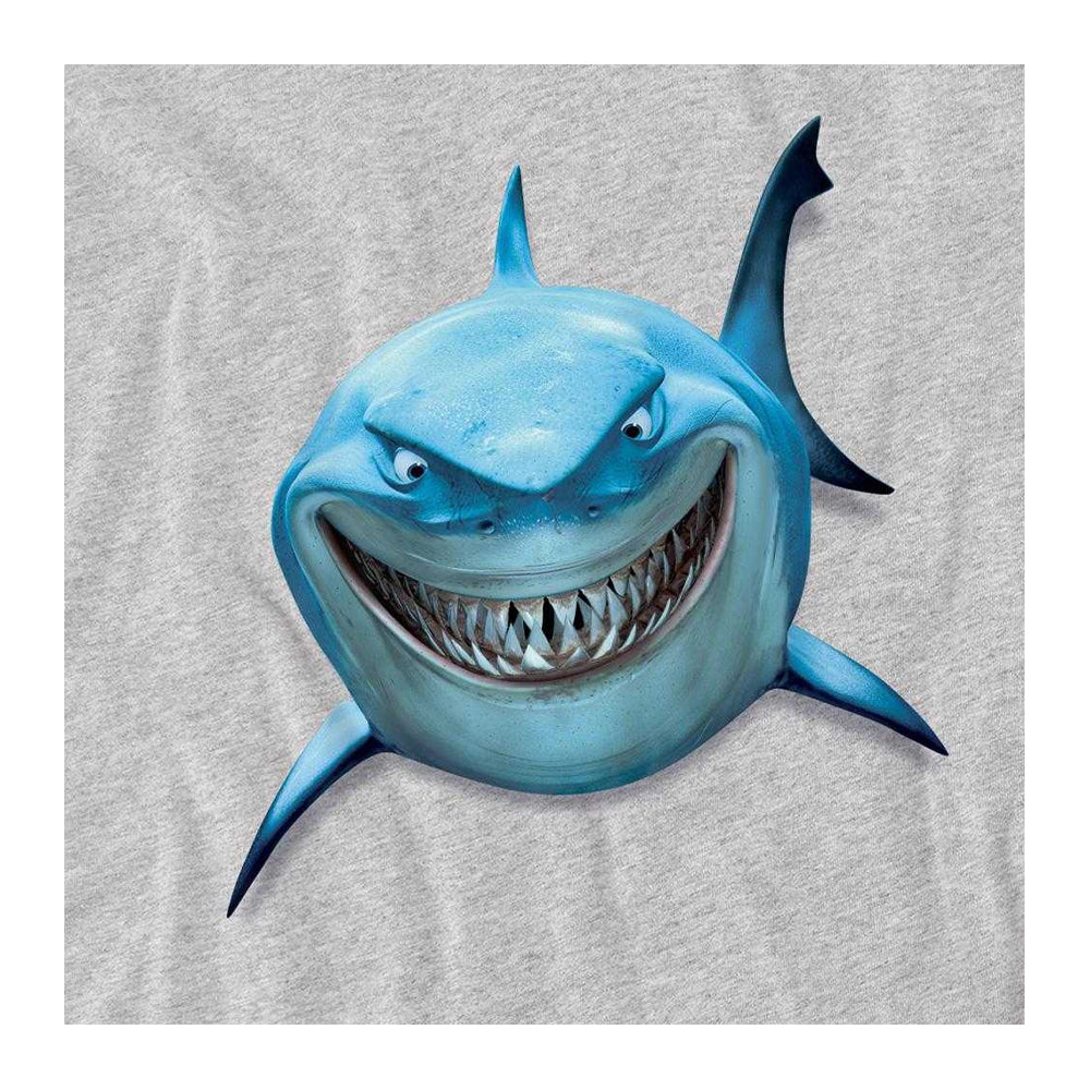 Athletic Heather - Side - Finding Nemo Childrens-Kids Shark Smile Bruce Sweatshirt