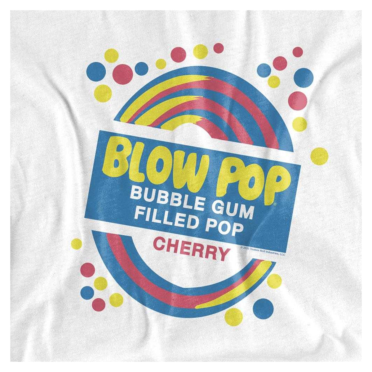 White - Side - Tootsie Roll Unisex Adult Blow Pop Label Long-Sleeved T-Shirt