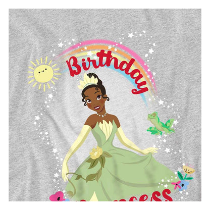 Athletic Heather - Side - The Princess and the Frog Childrens-Kids Birthday Princess Tiana Sweatshirt