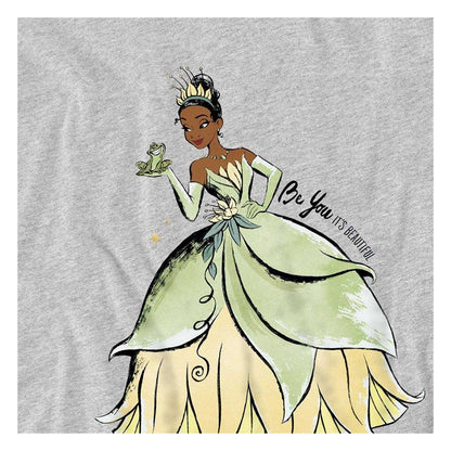 Athletic Heather - Side - The Princess and the Frog Childrens-Kids Be You It´s Beautiful Tiana Sweatshirt