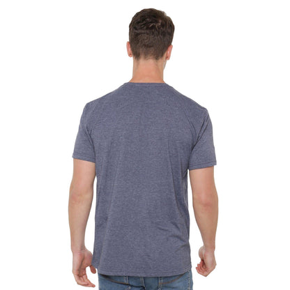Heather Navy - Side - Star Wars The Mandalorian Mens Heather Grogu T-Shirt