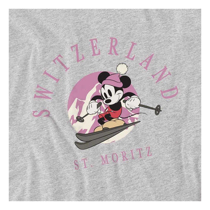 Athletic Heather - Side - Disney Childrens-Kids Switzerland Mickey Mouse Sweatshirt