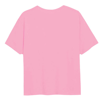 Light Pink - Back - Disney Girls Mickey Mouse Silly Face T-Shirt