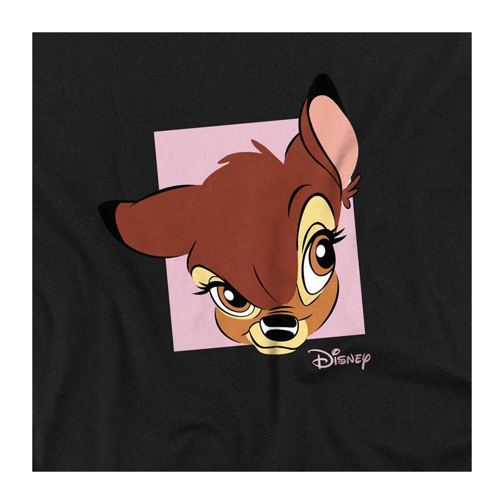 Black - Side - Bambi Childrens-Kids Face Sweatshirt