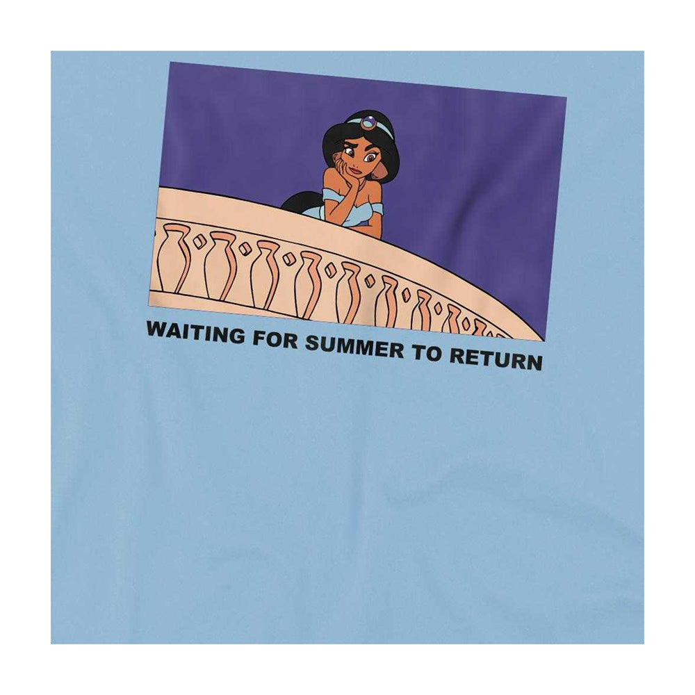 Light Blue - Side - Disney Princess Childrens-Kids Summer Return Sweatshirt
