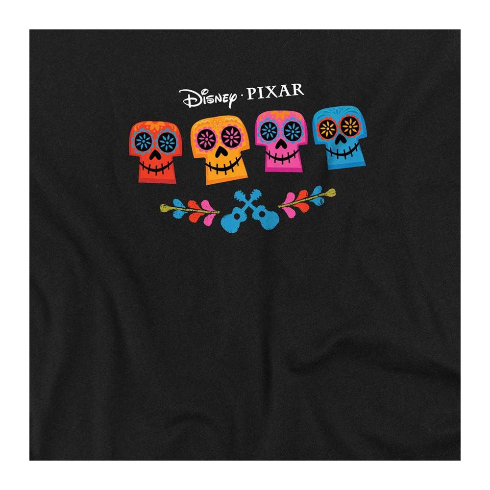 Black - Side - Coco Childrens-Kids Skulls Logo Sweatshirt