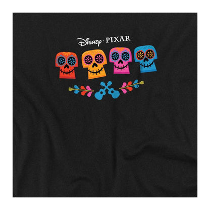 Black - Side - Coco Childrens-Kids Skulls Logo Sweatshirt