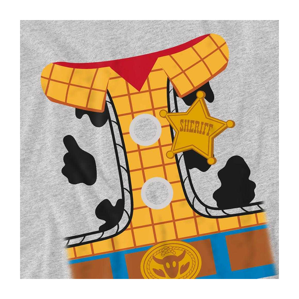Athletic Heather - Side - Toy Story Childrens-Kids Woody Costume Sweatshirt