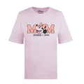 Light Pink - Front - Disney Womens-Ladies Number 1 Mum Minnie Mouse Oversized T-Shirt