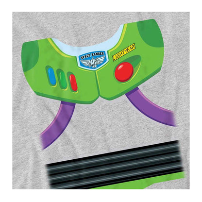 Athletic Heather - Side - Toy Story Childrens-Kids Buzz Lightyear Costume Sweatshirt