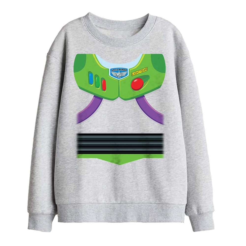 Athletic Heather - Front - Toy Story Childrens-Kids Buzz Lightyear Costume Sweatshirt