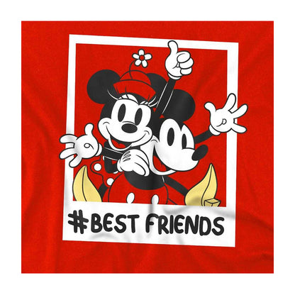 Red - Side - Disney Childrens-Kids Bestfriends Mickey & Minnie Mouse Sweatshirt