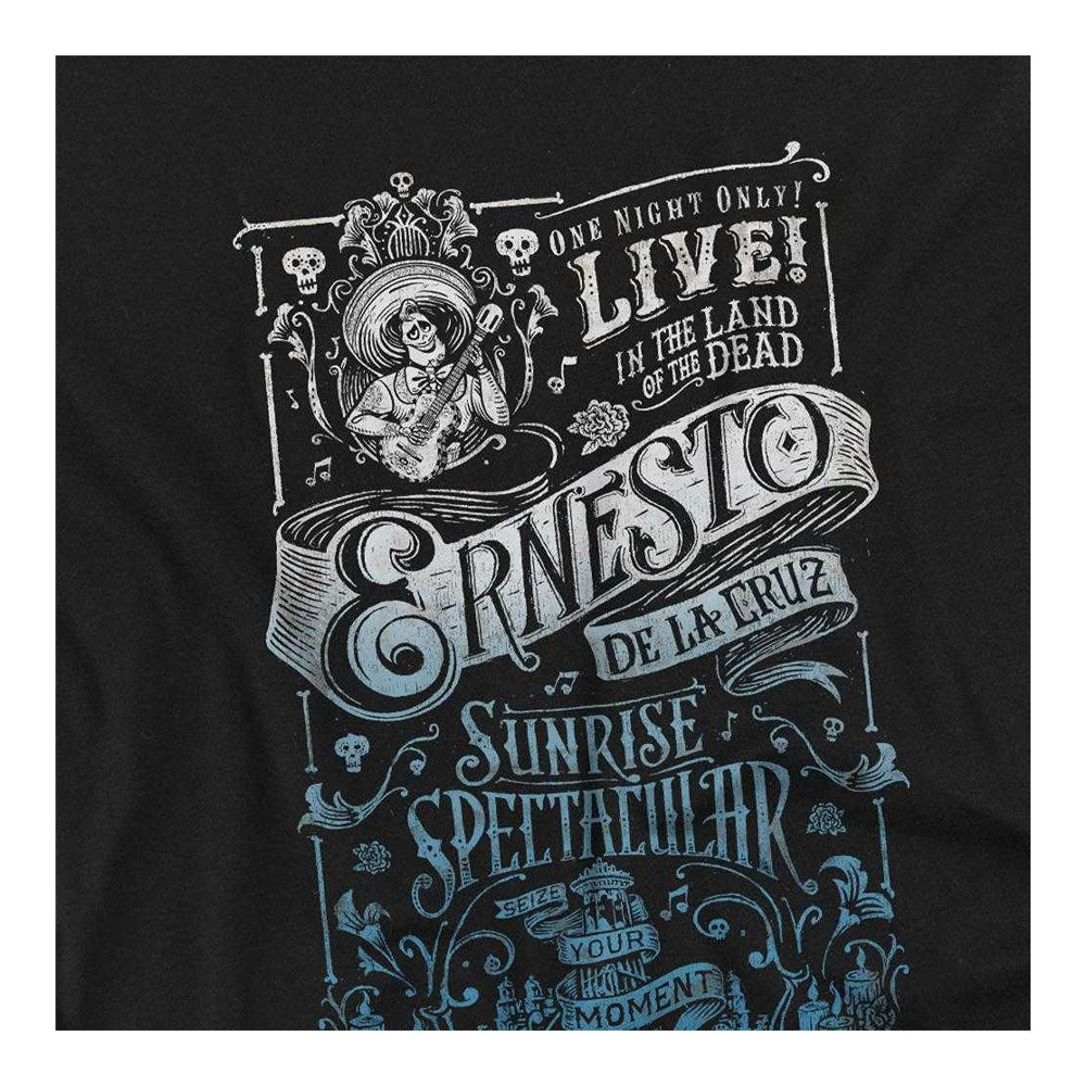 Black - Side - Coco Childrens-Kids Sunrise Spectacular Ernesto de la Cruz Poster Sweatshirt