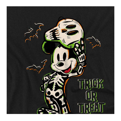 Black - Side - Disney Childrens-Kids Mickey Mouse Skeleton Sweatshirt