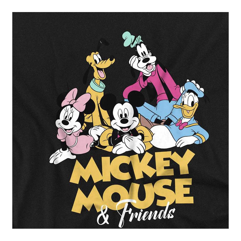 Black - Side - Disney Childrens-Kids Mickey Mouse & Friends Sweatshirt