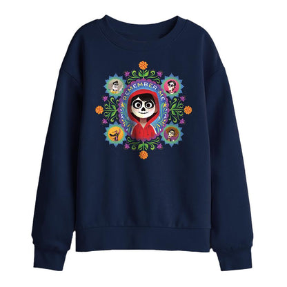 Navy - Front - Coco Childrens-Kids Remember Me Miguel Ernesto Imelda Hector Sweatshirt
