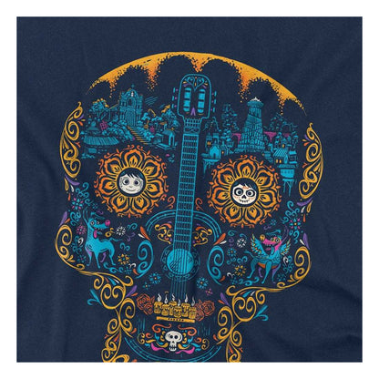 Navy - Side - Coco Childrens-Kids Miguel Dante Skull Day Of The Dead Sweatshirt
